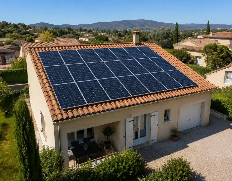 Prime à l'autoconsommation panneaux solaires Roquedur — aide financière de l'État